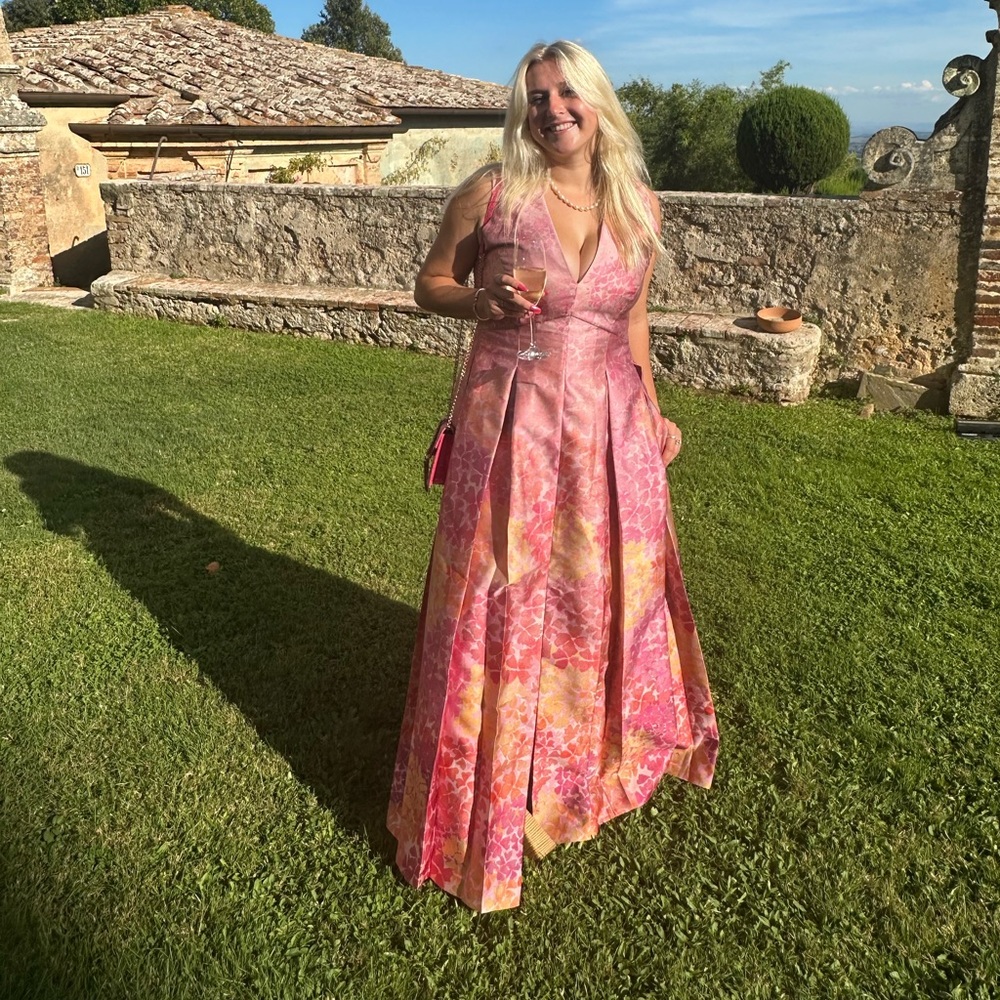 Sachin + Babi Brooke Floral Maxi Gown - light sunset hydrangea - Picture 13 of 14